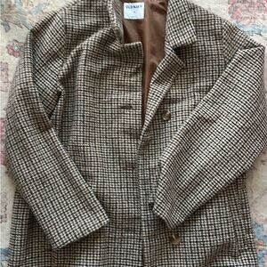 Old Navy Brown and Black Houndstooth Jacket